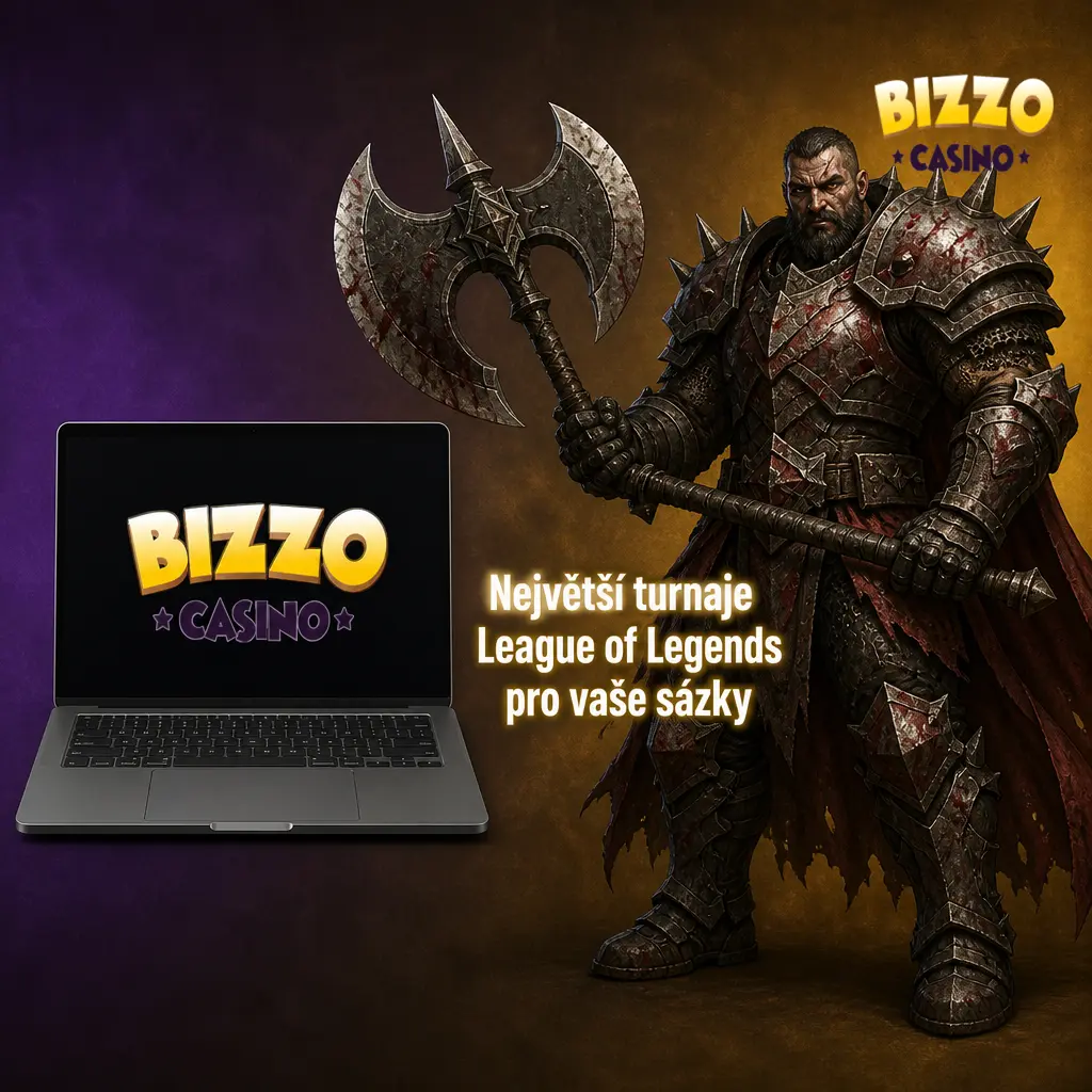 Sázky na turnaje League of Legends 2026 – Worlds, MSI, EWC, LCK, LPL, LEC a LTA na Bizzo casino