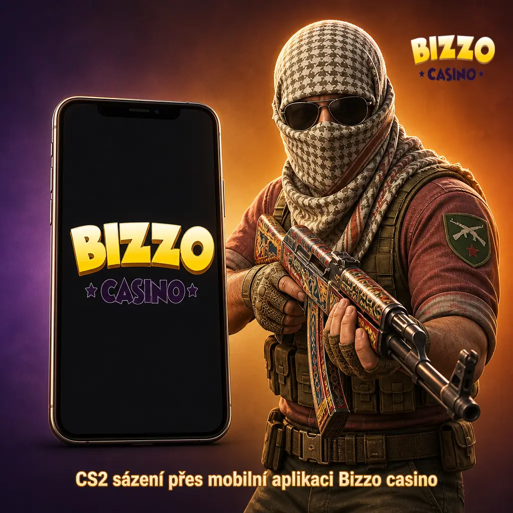 Sázení na CS2 v mobilní aplikaci Bizzo casino pro Android a iOS – rychlé stažení, instalace a výběr kurzů na zápasy.