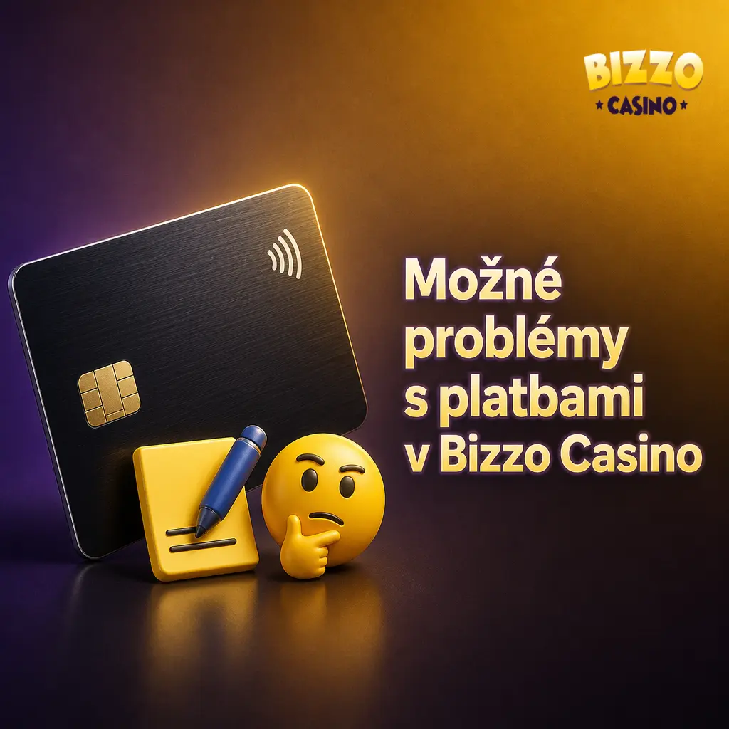 Problémy s platbami v Bizzo Casino: zamítnutá karta, neověřený účet, nesplněný bonus nebo limit výběru