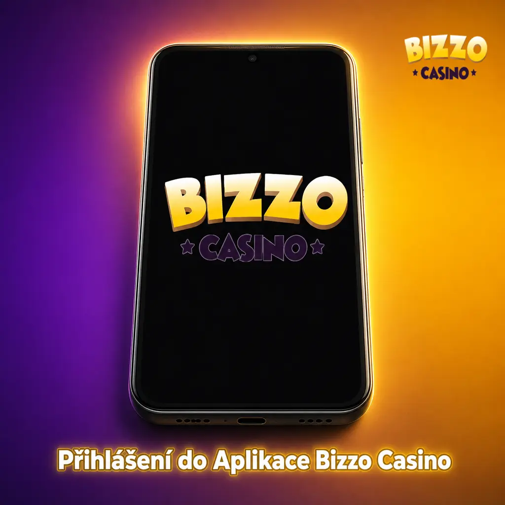 Přihlášení do aplikace Bizzo Casino pomocí e-mailu nebo telefonu a hesla z registrace na webu