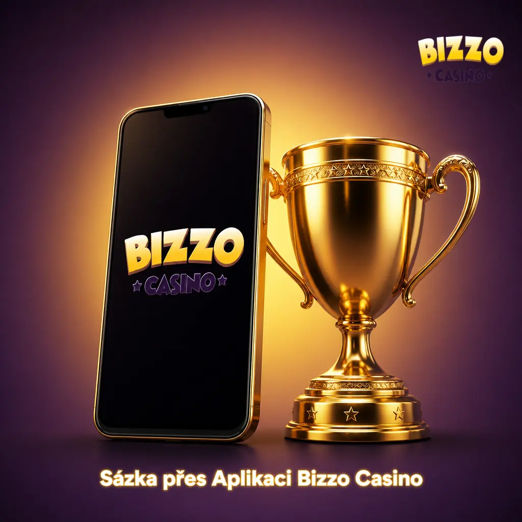 Sázka v aplikaci Bizzo Casino na zápas Sparta Praha vs. Slavia Praha – výběr kurzu a potvrzení tiketu.