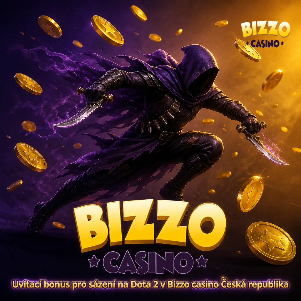 Uvítací bonus 125 % až 31 250 CZK a 125 zatočení zdarma pro sázení na Dota 2 v Bizzo casino Česká republika