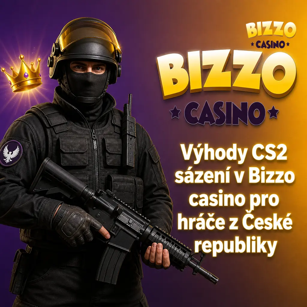Výhody CS2 sázení v Bizzo casino: bonus 125 %, platby v CZK a podpora 24/7 pro české hráče